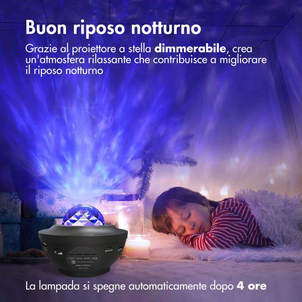 imoshion Sterrenprojector - Sterrenhemel - 10 lichtstanden - Zwart