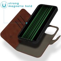 imoshion Uitneembare 2-in-1 Luxe Bookcase Apple iPhone 15 Pro Max - Bruin