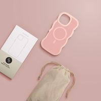 Selencia Wavy Backcover met MagSafe Apple iPhone 16 Pro Max - Soft Pink