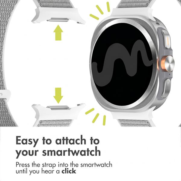 imoshion Nylon Strap Samsung Galaxy Watch Ultra 2 (2026) / Ultra (2024/2025) - Seashell