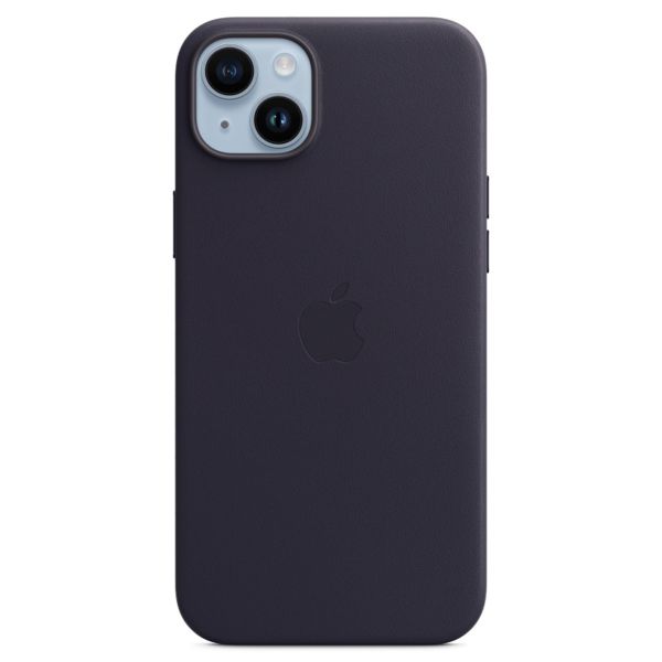 Apple Leather Backcover MagSafe Apple iPhone 14 Plus - Ink