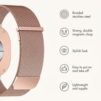 imoshion Milanese Magnetic Band Samsung Galaxy Watch 9 (40/44mm) / Watch 8 (40/44mm) / Classic (46mm) - Rose gold