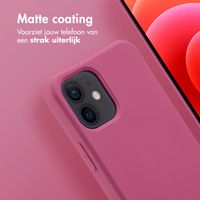 imoshion Color Backcover met afneembaar koord MagSafe Apple iPhone 12 (Pro) - Raspberry