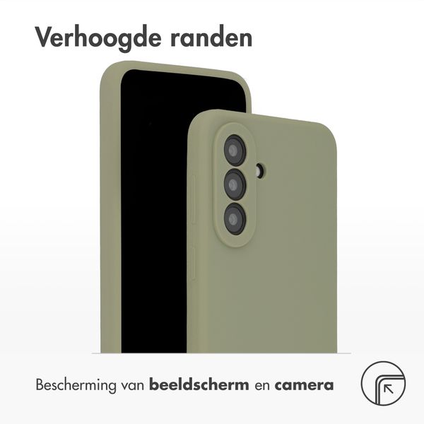Accezz Liquid Silicone Backcover Samsung Galaxy A57 (5G) - Cooper Green