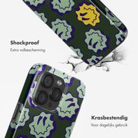 Selencia Vivid Backcover met MagSafe Apple iPhone 15 Pro - Wavy Smiley Green