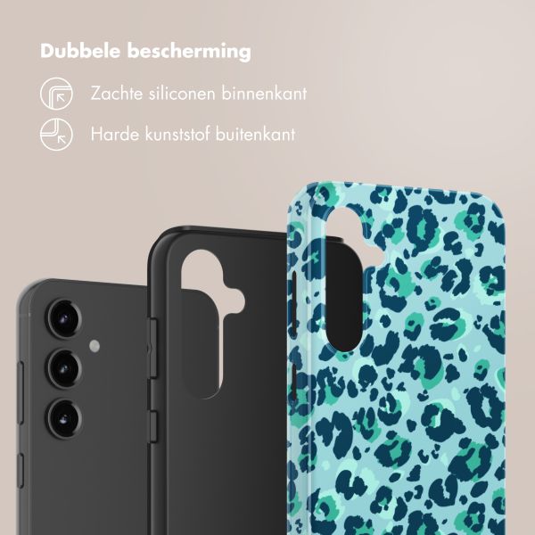 Selencia Vivid Tough Backcover Samsung Galaxy S23 FE - Wild Spots Light Blue