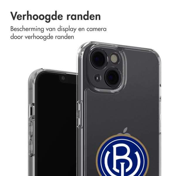 Clear Backcover Apple iPhone 14 - ASV Blauw-Wit