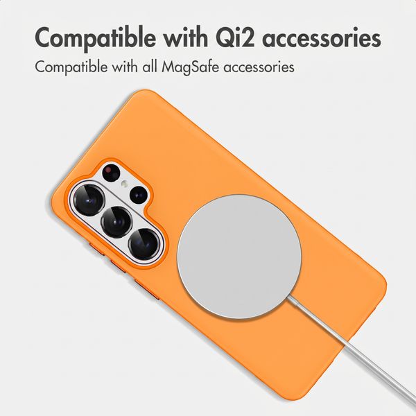 imoshion Colour Back Cover with Thin MagSafe Ring Samsung Galaxy S26 Ultra - Orange