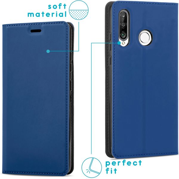 imoshion Slim Folio Bookcase Huawei P30 Lite - Donkerblauw