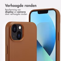 Accezz MagSafe Leather Backcover Apple iPhone 13 - Sienna Brown