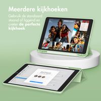 Accezz Smart Silicone Bookcase iPad 6 (2018) 9.7 inch / iPad 5 (2017) 9.7 inch - Lichtgroen