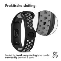 imoshion Siliconen sport bandje Xiaomi Mi Band 5 / 6 - Zwart / Grijs