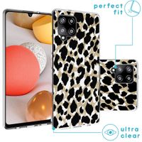 imoshion Design hoesje Samsung Galaxy A42 - Luipaard / Zwart