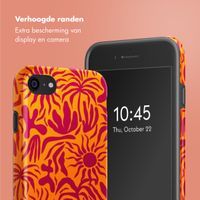 Selencia Vivid Tough Backcover iPhone SE (2022 / 2020) / 8 / 7 - Tropical Vibes Apricot