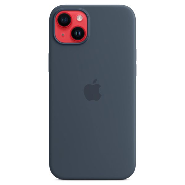 Apple Silicone Back Cover with MagSafe Apple iPhone 14 Plus - Storm Blue