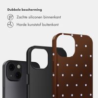 Selencia Vivid Backcover Apple iPhone 13 - Happy Dots Chocolate