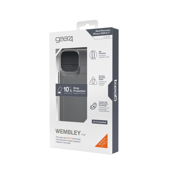 ZAGG Wembley Flip Bookcase iPhone 12 Pro Max - Transparant