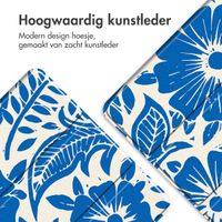 imoshion Design Trifold Bookcase Samsung Galaxy Tab A11 Plus / A9 Plus - Flower Tile