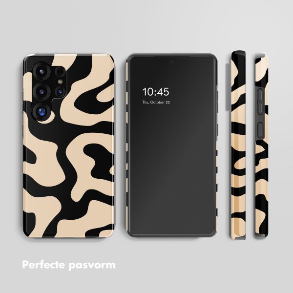 Selencia Vivid Backcover met MagSafe Samsung Galaxy S25 Ultra - Art Wave Black