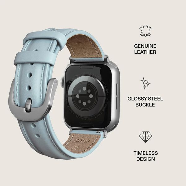 Burga Genuine Leather Band Apple Watch | 38/40/41/42 mm - Dream / Silver