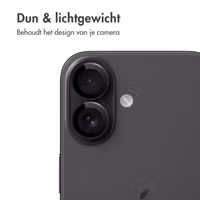 imoshion 2 Pack Camera lens protector Apple iPhone 17 / 16 / 16 Plus - Zwart