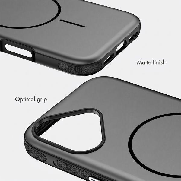 imoshion Colour Back Cover with Thin MagSafe Ring Apple iPhone 17 - Black