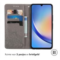 imoshion Mandala Bookcase Samsung Galaxy A35 - Grijs