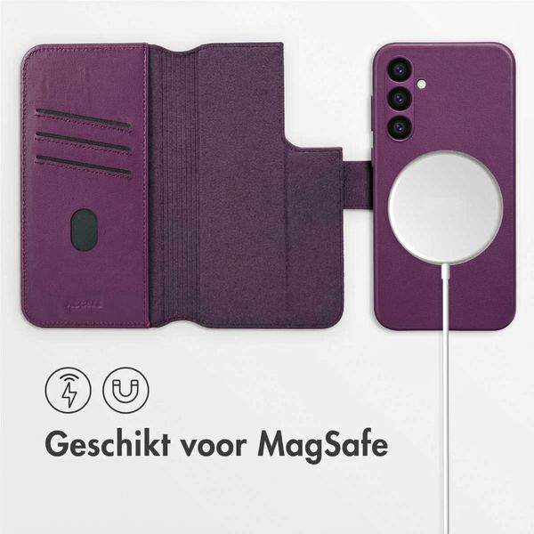 Accezz Leather Bookcase 2-in-1 met MagSafe Samsung Galaxy S24 Plus - Heath Purple