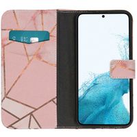 imoshion Design Softcase Bookcase Samsung Galaxy S22 - Pink Graphic