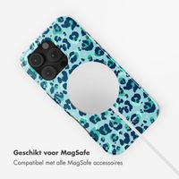 Selencia Vivid Tough Backcover met MagSafe Apple iPhone 16 Pro Max - Wild Spots Light Blue