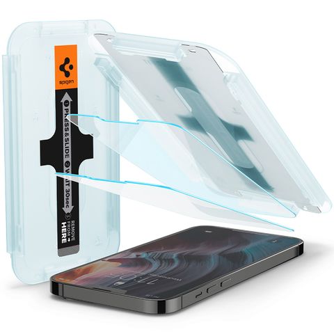 Spigen GLAStR EZ Fit Screenprotector 2 Pack + Applicator Apple iPhone 13 Pro Max