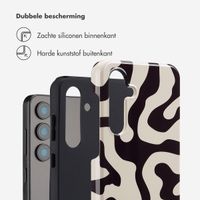 Selencia Vivid Backcover Samsung Galaxy S24 FE - Art Wave Black