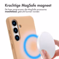 imoshion Color Backcover met afneembaar koord MagSafe Samsung Galaxy S24 / S25 - Beige