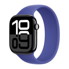Apple Siliconen solobandje Apple Watch | 38/40/41/42 mm  - Maat 8 - Ultramarine