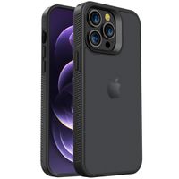 Accezz Rugged Frosted Backcover iPhone 14 Pro Max - Zwart