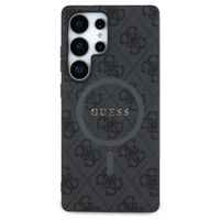 Guess Classic 4G Logo Backcover met MagSafe Samsung Galaxy S25 Ultra - Zwart