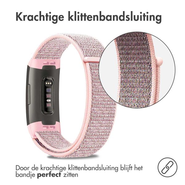 imoshion Nylon bandje Fitbit Charge 3 / 4 - Roze