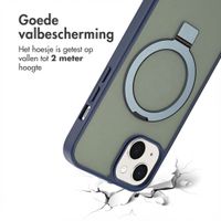 Accezz Ring Stand Backcover met MagSafe Apple iPhone 14 - Blauw