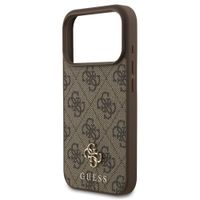 Guess 4G Metal Logo Backcover MagSafe Apple iPhone 17 Pro Max - Bruin