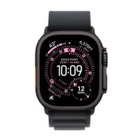 Apple Alpine Loop Band Apple Watch | 44/45/46/49 mm - Maat L - Black / Black Titanium