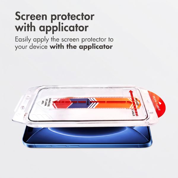 Accezz Tempered Glass Screen Protector with Applicator - 2-pack Apple iPhone 18 Pro / 17 Pro
