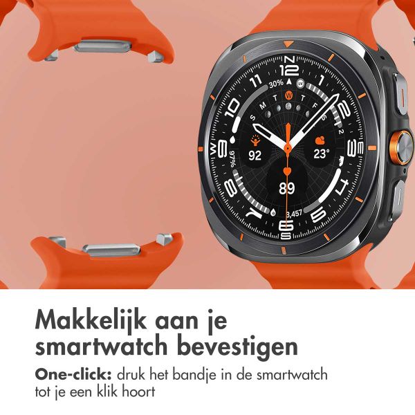 imoshion Ocean Siliconenband Samsung Galaxy Watch Ultra (2024/2025) - Oranje