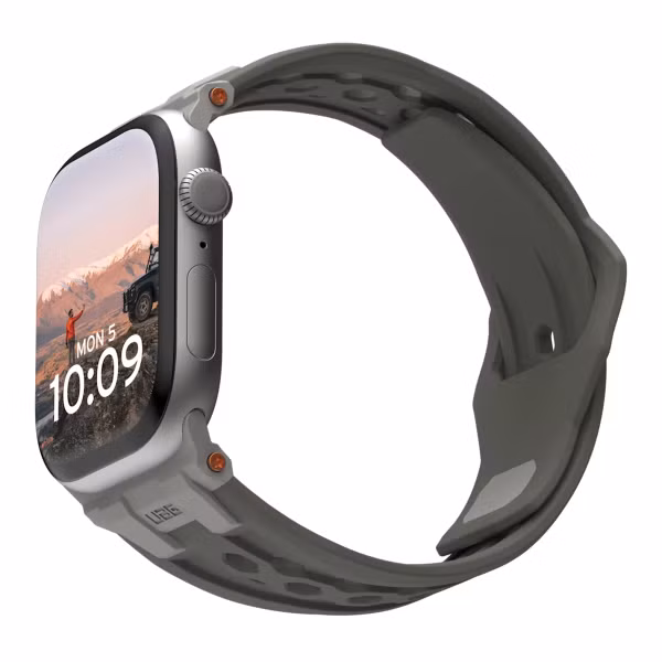 UAG Monarch Siliconenbandje Apple Watch Series 1 t/m 11 / SE / Ultra (44/45/46/49 mm) - Olive