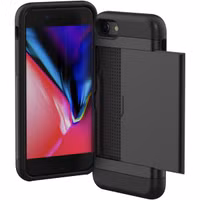 imoshion Backcover met pasjeshouder Apple iPhone SE (2022 / 2020) / 8 / 7 - Zwart