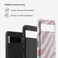 Selencia Vivid Tough Backcover Google Pixel 8 Pro - Colorful Zebra Old Pink