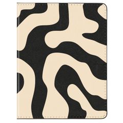 Selencia Paspoorthoes - Kunstleren cover voor je paspoort - Art Wave Black