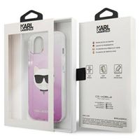 Karl Lagerfeld Hardcase Backcover Choupette iPhone 13 - Roze