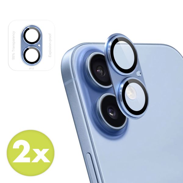 imoshion Camera Protector Glas 2 Pack Apple iPhone 17 - Mist Blue