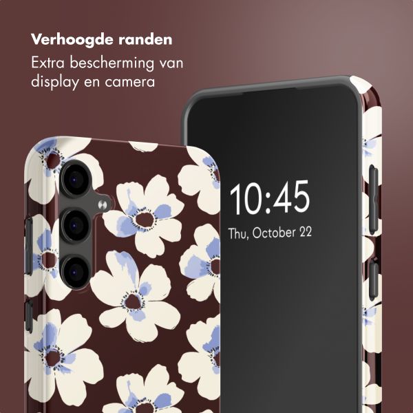 Selencia Vivid Backcover Samsung Galaxy S24 FE - Choco Flower Pop