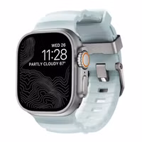 Nomad Rocky Point Band Apple Watch | 44/45/46/49 mm - Icy Blue Glow/Natural